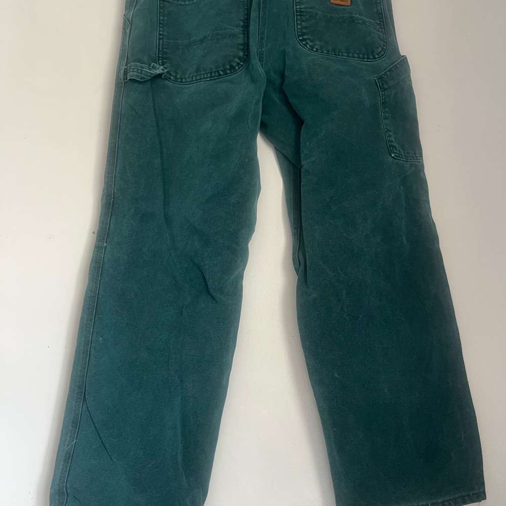 Carhartt Men's Dark Teal Corduroy Carpenter Jeans